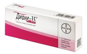 ДИАНЕ-35 табл. п/о 0,035+2 мг №21