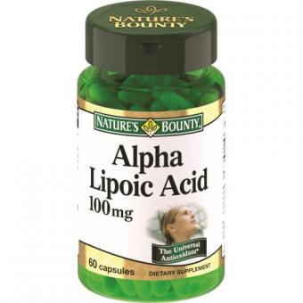 НЭЙЧЕС БАУНТИ (NATURE`S BOUNTY) АЛЬФА-ЛИПОЕВАЯ КИСЛОТА капс. №60