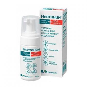 НЕОТАНИН SOS ЭКСПЕРТ СПРЕЙ-ПЕНА ДЛЯ КОЖИ 100 мл для детей и взрослых