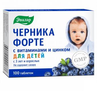 ЧЕРНИКА ФОРТЕ ЭВАЛАР табл. №100