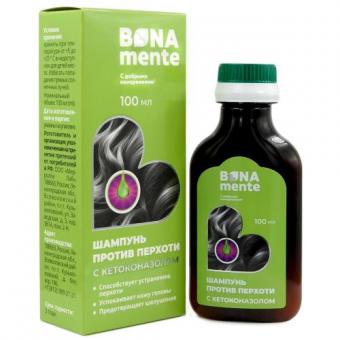 BONA MENTE ШАМПУНЬ ОТ ПЕРХОТИ 100 мл с кетоконазолом