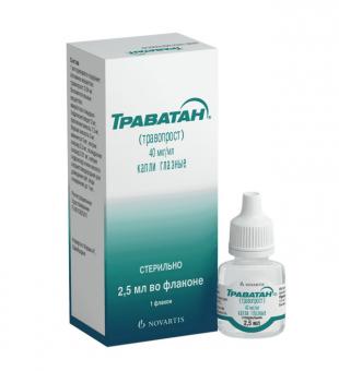 ТРАВАТАН капли глазные 0,04 мг/мл фл.- кап. 2,5 мл