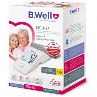 БИ ВЕЛЛ (B.WELL) ПРИБОР (ТОНОМЕТР) ИЗМ. АРТ. ДАВЛЕНИЯ АВТОМАТ MED-53
