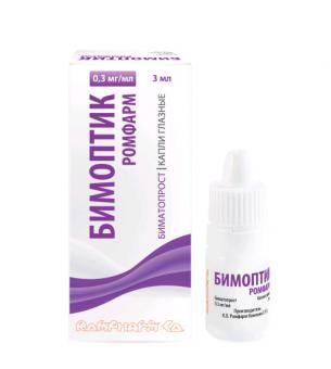 БИМОПТИК капли глазные 0,03% фл.- кап. 3 мл