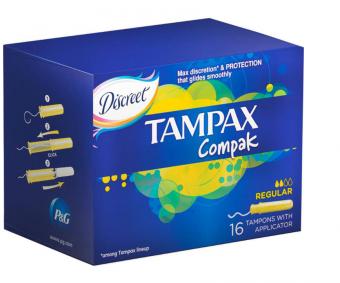 ТАМПАКС ТАМПОНЫ КОМПАКТ С АППЛИКАТОРОМ РЕГУЛЯР №16