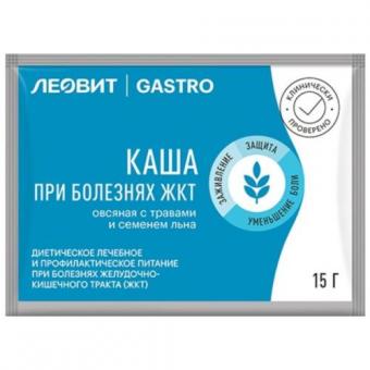 ЛЕОВИТ GASTRO КАША ОВСЯНАЯ травы-семена льна 15 гр