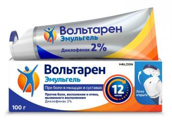 ВОЛЬТАРЕН ЭМУЛЬГЕЛЬ гель 2% 100 гр