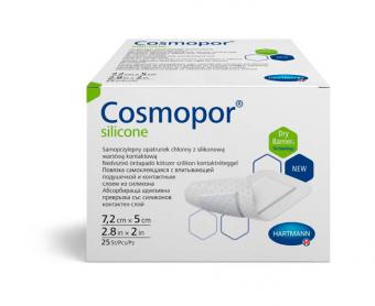 ПОВЯЗКА САМОКЛЕЮЩАЯСЯ СТЕРИЛЬНАЯ ХАРТМАНН COSMOPOR SILICONE 5см х 7,2см №25