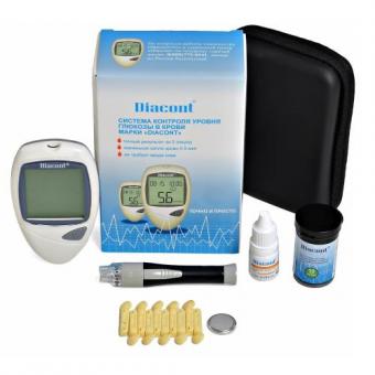 ДИАКОНТ ГЛЮКОМЕТР СТАНДАРТ + тест-полоски №10