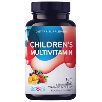 LIVS МУЛЬТИВИТАМИННЫЙ КОМПЛЕКС ДЛЯ ДЕТЕЙ пастилки фрукты/ягоды №50