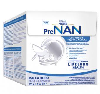 НАН (NAN) PRE FM85 ОБОГАТИТЕЛЬ ГРУДНОГО МОЛОКА для маловесных детей 1 гр №72
