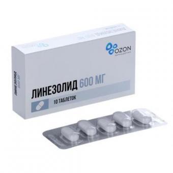 ЛИНЕЗОЛИД ОЗОН табл. п/о плен. 600 мг №10