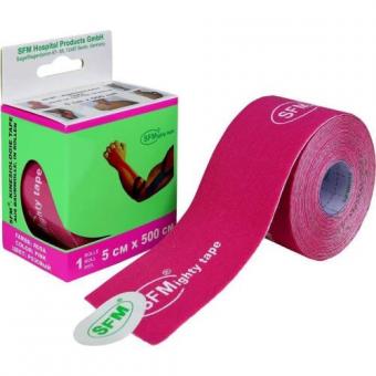 ЛЕНТА КИНЕЗИОЛОГИЧЕСКАЯ SFM розовая 5см х 500см