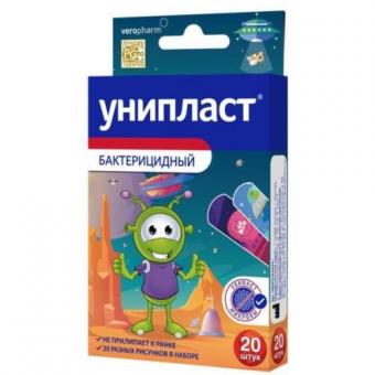ЛЕЙКОПЛАСТЫРЬ ДЕТСКИЙ УНИПЛАСТ космический №20