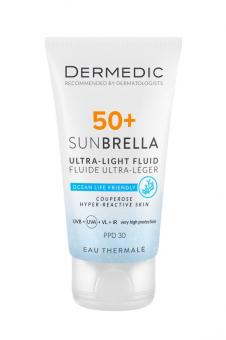 ДЕРМЕДИК SUNBRELLA ФЛЮИД ДЛЯ ЛИЦА 40 мл SPF 50+ для чувствит.кожи