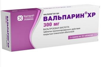 ВАЛЬПАРИН ХР табл. пролонг. п/о 300 мг №30