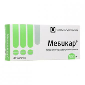 МЕБИКАР табл. 500 мг №20