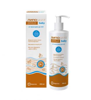 ЛИПОБЕЙЗ БЕБИ ГЕЛЬ ДЛЯ КУПАНИЯ ДЕТСКИЙ 250 мл от макушки до пяточек