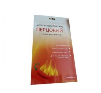 ЛЕЙКОПЛАСТЫРЬ ПЕРЦОВЫЙ перфорированный 10см х 18см
