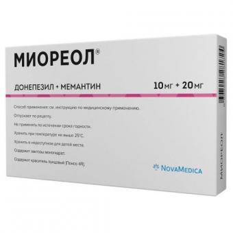 МИОРЕОЛ табл. п/о плен. 10+20 мг №28