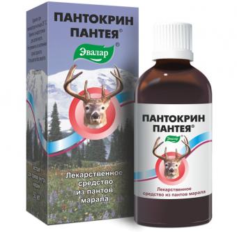 ПАНТОКРИН ПАНТЕЯ ЭВАЛАР экстракт внутр. фл. 50 мл