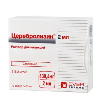 ЦЕРЕБРОЛИЗИН р-р д/инъекц. амп. 2 мл №10