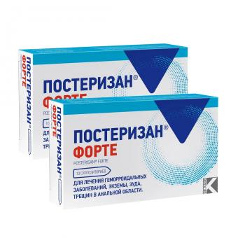 Комплект из 2Х упаковок ПОСТЕРИЗАН ФОРТЕ супп. рект. №10