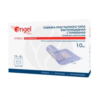 ПОВЯЗКА ПЛАСТЫРНОГО ТИПА АНДЖЕЛ суперабсорбирующая 9см х 15см №10