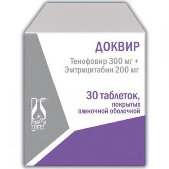 ДОКВИР табл. п/о плен. 300+200 мг №30