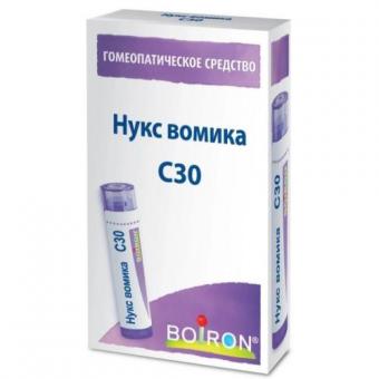 НУКС ВОМИКА C30 гранулы гомеопатич. 4 гр