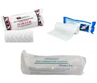 БИНТ ГИПСОВЫЙ 15см х 3м