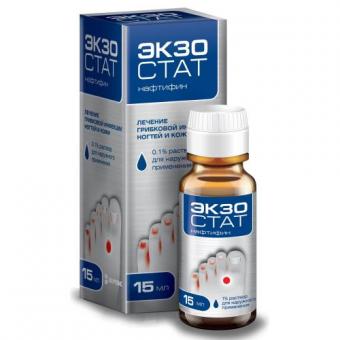 ЭКЗОСТАТ р-р наруж. 1% 15 мл