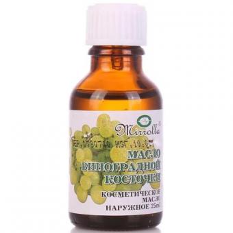 МАСЛО КОСМЕТИЧЕСКОЕ ВИНОГРАДНАЯ КОСТОЧКА МИРРОЛЛА 25 мл