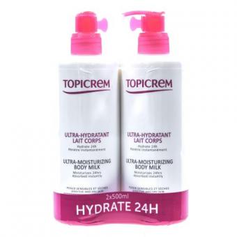 ТОПИКРЕМ  МОЛОЧКО ДЛЯ ТЕЛА 500 мл ультраувлажнение №2 набор