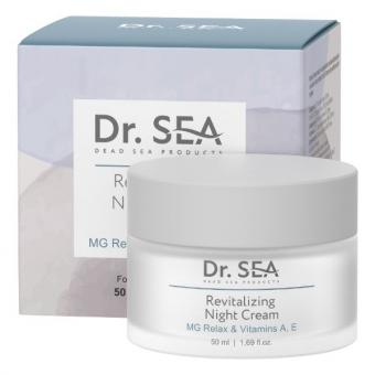 DR. SEA КРЕМ ДЛЯ ЛИЦА 50 мл ночной с комплексом mg relax и вит. A, E