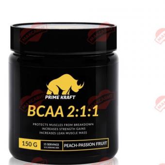 PRIME KRAFT BCAA 2:1:1 АМИНОКИСЛОТЫ пор д/приг.р-ра персик-маракуйя 150 гр