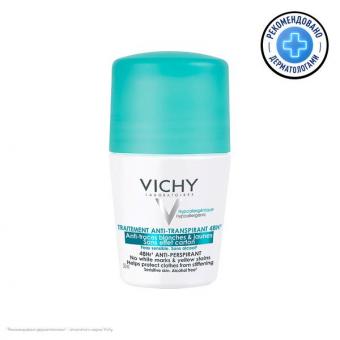 ВИШИ (VICHY) 48 часов ДЕЗОДОРАНТ РОЛИК 50 мл против пятен