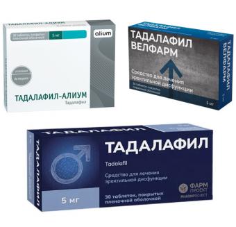 ТАДАЛАФИЛ табл. п/о плен. 5 мг №30