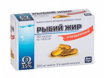 РЫБИЙ ЖИР ОЧИЩЕННЫЙ РЕАЛКАПС капс. 1400 мг №30