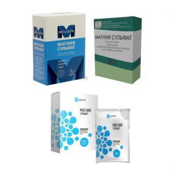 МАГНИЯ СУЛЬФАТ пор д/приг.р-ра внутрь пак. 25 гр №3