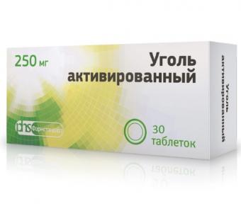 УГОЛЬ АКТИВИРОВАННЫЙ табл. 250 мг №30