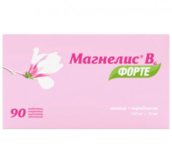 МАГНЕЛИС В6 ФОРТЕ табл. п/о плен. №90