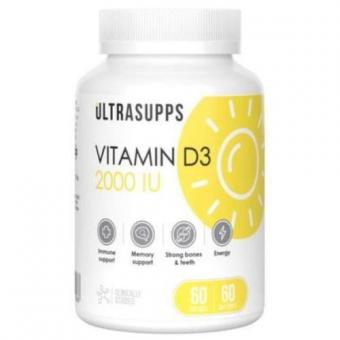 ULTRASUPPS ВИТАМИН D3 капс. 2000 МЕ №60