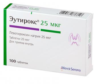 ЭУТИРОКС табл. 25 мкг №100