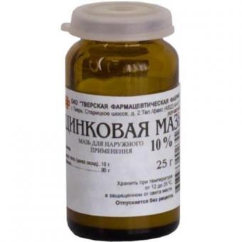 ЦИНКОВАЯ МАЗЬ БИОСИНТЕЗ/ТВЕРСК. 10% 25 гр (З.)