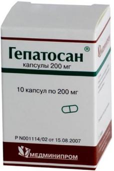 ГЕПАТОСАН капс. 200 мг №10