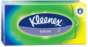 КЛИНЕКС (KLEENEX) ПЛАТОЧКИ БУМАЖНЫЕ с бальзамом 8 х9