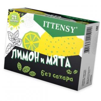 ИТТЕНСИ ЛИМОН И МЯТА пастилки без сахара №24