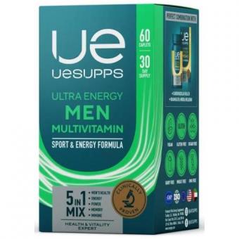 UESUPPS УЛЬТРА ЭНЕРДЖИ МЕН МУЛЬТИВИТАМИН ФОРМУЛА табл. №60