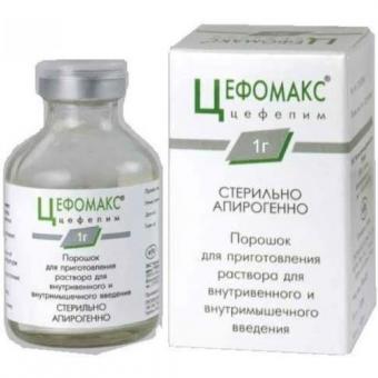 ЦЕФОМАКС пор. д/приг. инъекц. 1 г фл. №1